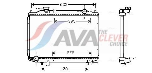 MZ2171 AVA Радіатор охолодження двигуна
